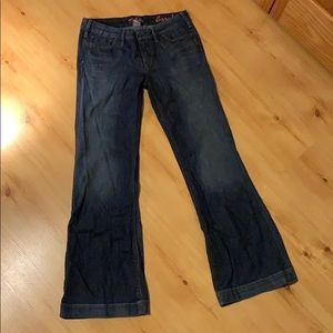 Silver wide leg jeans
